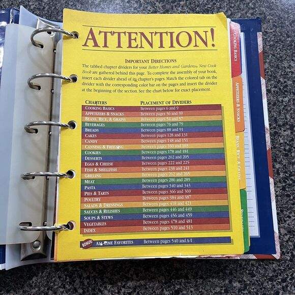 Better Homes and Gardens | New Cook Book 11th Limited Edition Vintage Binder - Picture 7 of 7